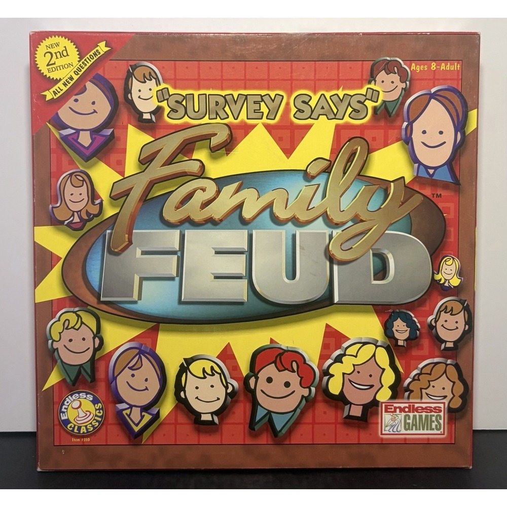 Family Feud Survey Says Board Game Complete 2002 Endless Games